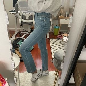 FRAME Le High Straight Wide Hem Size 24